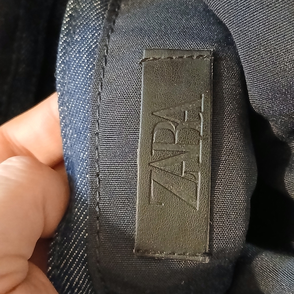 ✨ NWT Zara Quilted Denim Chain Shoulder Bag Designer Inspired Flap Bag - Picture 6 of 6